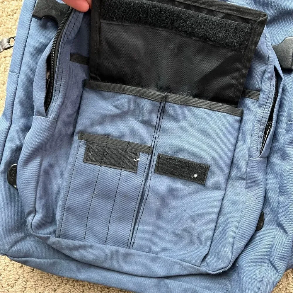VTG 90s JanSport Huge Student Backpack Multi-Pocket School Bookbag
